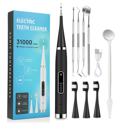 Remoção de tártaro, clareamento dental elétrico e limpeza ultrassônica dos dentes